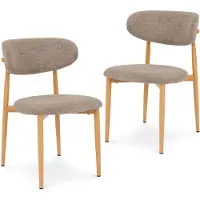 Idimex Eetkamerstoelen ARIEL, set van 2 – beige