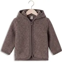Huttelihut Baby Jassen Jacket Wool Fleece - Taupe - Maat 68