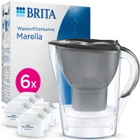 Brita Marella, waterfilterkan, 1,4 liter, grijs, transparant