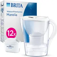 Brita Marella, waterfilterkan, 1,4 liter, transparant, wit