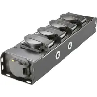 Adam hall Proport IP54 Rated Power Strip 4 Black EU Sockets