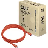 Club 3D CAC-1515 USB-C-kabel USB 2.0 USB-C stekker 4.00 m Oranje