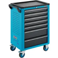 Hazet Werkplaatswagen Assistent 176N-7, los verkrijgbaar.176N-7Afmetingen (L x B x H): 780 mm x 498 mm x 1018 mmLaden, ondiep: 5 stuks, 81x522x348 mmLaden, diep: 2 stuks, 166x522x348 mm