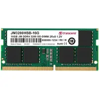 Transcend jm3200hsb-16g jetram, 16 gb, ddr4, so-dimm, 3200 mhz, 2rx8, 1gx8, cl22, 1.2v