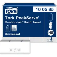 Tork 100585 PeakServe Continue Handdoek paper circle 1-laags Wit H5 Universal (100585)