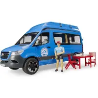 BRUDER camper speelgoedauto MB Sprinter met chauffeur - blauw.