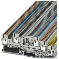 Phoenix Contact 3210545 Installatieklem voor aardleider 5.2 mm Push-Lock-veeraansluiting Grijs 50 stuk(s)