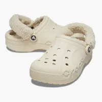 Crocs Baya Gevoerde Pluche Band Klompen Winter White