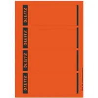Leitz rugetiketten kort, via pc beletterbaar, rugbreedte 80 mm, zelfklevend, 100 st., rood