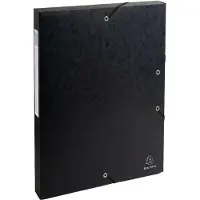 OfficeTown Exacompta elastobox Exabox zwart, rug van 2,5 cm