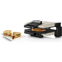 Bosch Grillpan - - TCG3302 - 2000W - Antiaanbaklaag - Zilver