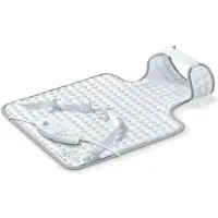 Sanitas SHK 32 Elektrisch Warmtekussen - Heating pad - Nek en rug - 54 x 38 cm - 3 Warmtestanden - Snelle opwarming - Automatische uitschakeling - Machinewasbaar - 2 Jaar garantie - Wit