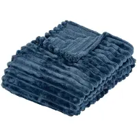 Matias Plaid “Matías” flanel blauw 170 × 130 cm - zachte polyester plaid met OEKO‑TEX
