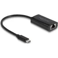 DeLOCK USB Type-C Adapter to Gigabit LAN with Power Delivery 100 watt
