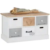 Idimex SALVA-bank in wit, 6 lades