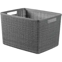 Kadax CURVER Jute mand - Rechthoekig - 20 L - 100 % Gerecycled