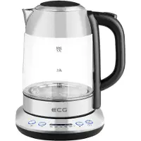 Ecg Waterkoker ECG RK 1781 Glas, Waterkoker, Grijs