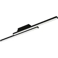 Eglo connect.z Fraioli-Z Smart Plafondlamp - 105,5 cm - Zwart/Wit - Instelbaar RGB & wit licht - Dimbaar - Zigbee