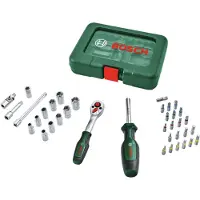Bosch Handgereedschap: 1/4"-ratelsleutelset, 37-delig