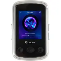 Denver MP3 Speler Incl oordopjes - Uitbreidbaar tot 128GB - Shuffle/Repeat Modus - Kinderen en volwassenen - Bevestigingsclip - AUX - MPS320B - Zwart