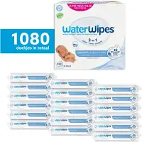WaterWipes Billendoekjes Bio - 99,9% Water - 18 x 60 - 1080 Babydoekjes