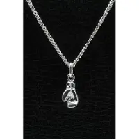 MOOYE ® - Collectie Zilveren Bokshandschoen ketting hanger - klein