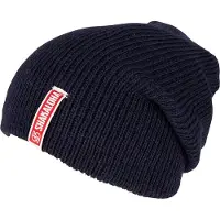 Shakaloha Gebreide Wollen Muts Heren & Dames Beanie Hat van merino wol zonder voering - Barista Beanie MrnRv Navy Unisex - One Size Wintermuts