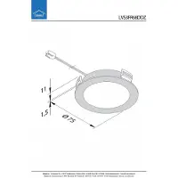 Hera FR-68 Dynamic LED set van 3 spots met dimmer inbouw 24V/15W zwart