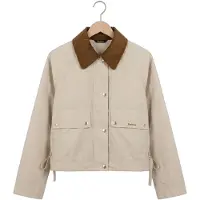 Barbour Dames Jassen Medland Showerproof Jacket - Beige - Maat XL