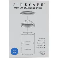 Airscape - Airscape - Koffiebonen - Voorraadpot - Voorraadbus - Voorraadpotten - Vacuuum - Koffie - Mat blauw - 500 gram
