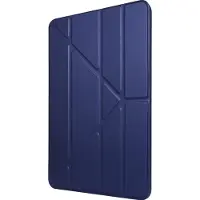 Mobigear Tablethoes geschikt voor Apple iPad Air 11 Inch (2024) Hoes | Origami Bookcase - Donkerblauw