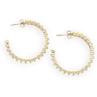 Notre-V Dames Sieraden Earring Strass - Goudkleurig - Maat ONESIZE