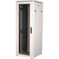 Roline 19-inch netwerkkast Pro 32 U, 600x600 BxD Glazen deur grijs