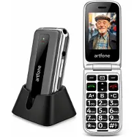 Artfone F30 Senioren Telefoon 4G - Grote Toetsen - SOS Noodknop - USB-C - GSM Dumbphone - Grijs