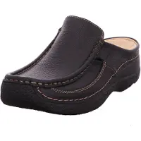 Wolky Muiltjes 'Pantolette Damen 620270 Glattleder in schwarz' zwart