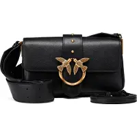 Pinko Schoudertas 'LOVE ONE MINI SLOUCHY FL VITELLO 104340 A0QO' zwart