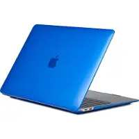 Mobigear Laptophoes geschikt voor Apple MacBook Air 13 Inch (2018-2020) Hoes Hardshell Laptopcover MacBook Case | Glossy - Donkerblauw - Model A1932 / A2179 / A2337