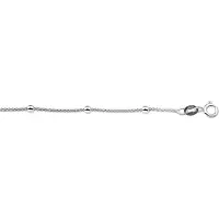 The Jewelry Collection Zilver Gerhodineerde Collier bolletjes 3 1329751