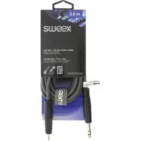 Sweex SWOP23205E30 Stereo Audiokabel 6.35 Mm Male - 3.5 Mm Male 3.0 M Donkergrijs