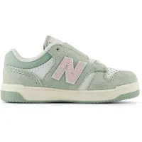 New Balance Infant Girls B480 New-b Hook & Loop White Size: 23.5 Wide | Shoes Outlet | Unisex | Wit