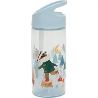 Petit Monkey BEAU by Bo Back to School set - Bentobox + Drinkfles Bonfire Animals - Blauw