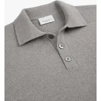 Profuomo Polo lange mouwen Grijs wol gebreid