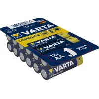 Varta Longlife AA Cube Pack12 AA batterij (penlite) Alkaline 1.5 V 12 stuk(s)