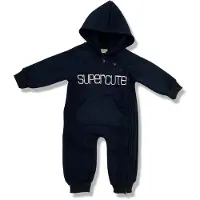 SuperCute jumpsuit donkerblauw kruippak navy maat 68/74