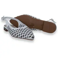 Double Heart Dames Slingback Ecru | Beige | Maat: 37