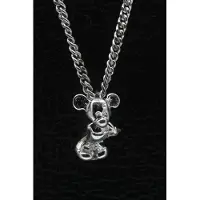 MOOYE ® - Collectie Zilveren Tekenfilm muis 3D ketting hanger