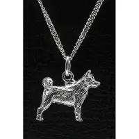 MOOYE ® - Collectie Zilveren Shiba Inu ketting hanger - groot