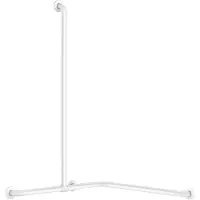Delabie Basic Douchestang + Verticale Stang Ø32 Wit Epoxy