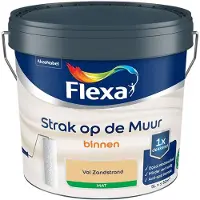 Flexa - Strak Op De Muur Binnen Mat - Vol Zandstrand - Mengverf - 5 L