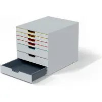 Durable VARICOLOR MIX 7 - 7627 762727 Ladebox Grijs DIN A4, DIN C4 Aantal lades: 7